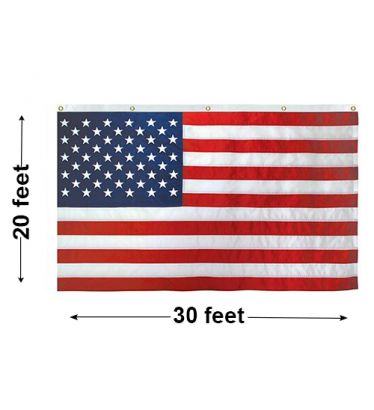 20'x30' U.S. Nylon Horizontal Banner